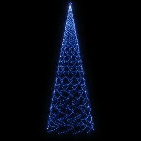 Árvore de Natal com espigão 3000 luzes LED 800 cm azul