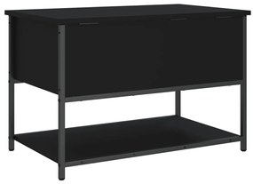 Banco de arrumação 70x42,5x47 cm derivados de madeira preto