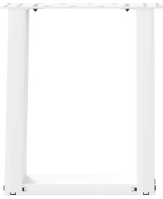 Pés para mesa de centro em formato de U, 2 peças, branco, 38x(42-43) c