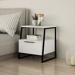 Secretária de Estudo e Estante Box – Nogueira e Creme – Secretária: 12