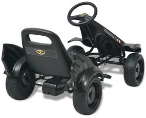 Kart a pedais com assento ajustável preto