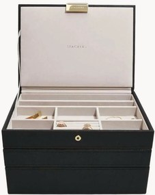 Caixas para joias Classic Black, conjunto de 3