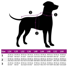 casaco para cães com arnês impermeável reflexivo roxo L48