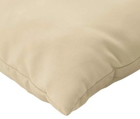 Almofadões para paletes 3 pcs tecido oxford bege