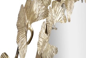 ESPELHO FOLHAS REDONDO Ø 87X2,5 CM DOURADO