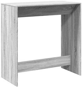 Mesa de bar 102x50x103,5cm derivados de madeira cinzento sonoma