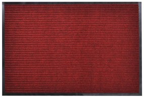 Tapete de entrada com nervuras PVC Vermelho 90 X 150 cm