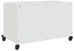 Móvel de TV 68x39x43,5 cm aço branco
