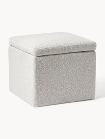 Bouclé Upholstered Stool Winou with Storage Space