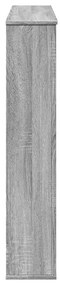 Cornija de lareira 100x20x100 cm derivados madeira cinza sonoma