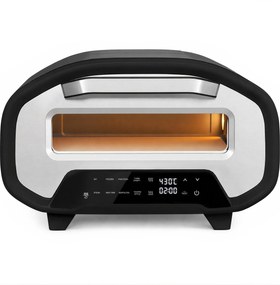 HOMCOM Forno de pizza para uso interno, forno elétrico de 30,48 cm com 8 programas, 430 °C, temporizador, pedra cerâmica, 2200 W | Aosom Portugal