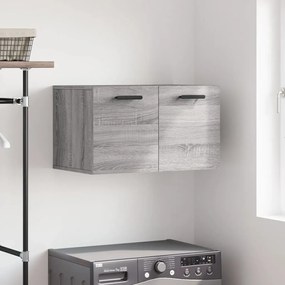 vidaXL Armário parede 60x36,5x35 cm derivados de madeira cinza sonoma