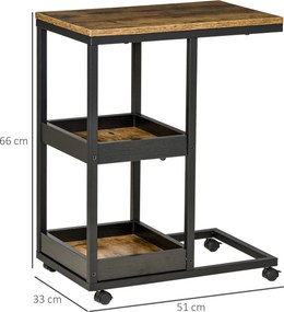 Mesa Auxiliar Industrial Mesa Auxiliar em Forma de C com Rodas Pratele