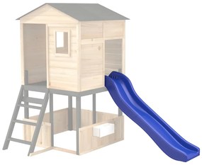 Escorrega de brincar 175x38x23 cm polipropileno azul