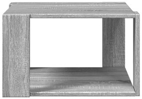 Mesa de centro 51,5x51,5x30cm derivados de madeira cinza sonoma
