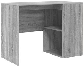 Mesa de Canto Cinza Sonoma 102x88x75 cm Madeira Engenharia