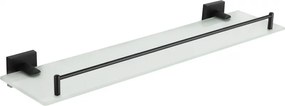 Mexen Rufo prateleira suspensa de vidro, preta - 7050937-70