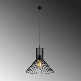 Candeeiro Fellini – Preto – Diâmetro 38 cm, Altura 128 cm
