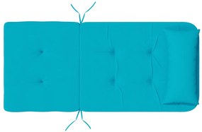 Almofada Turquesa Turquesa Poliéster 58 cm x 77 cm