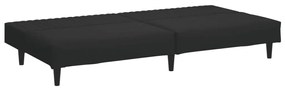 2 pcs conjunto de sofás veludo preto