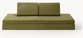 Sofá modular de brincar para crianças em veludo artesanal Mila