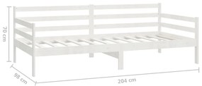 Sofá-cama com gavetas 90x200 cm pinho maciço branco