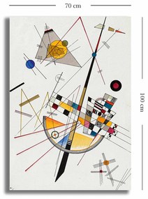 Pintura Decorativa em Tela 70100KANDINSKY034 – Multicolor – 70 x 100 c