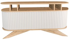 Aparador Stor – Carvalho/Branco – 150x43x75 cm