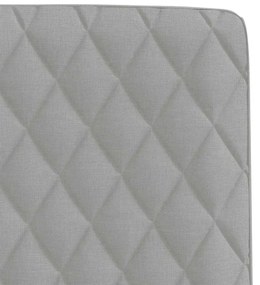 Cadeiras de jantar 4 pcs tecido cinza nuvem