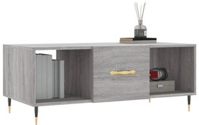 Mesa de centro 102x50x40cm derivados de madeira cinzento sonoma