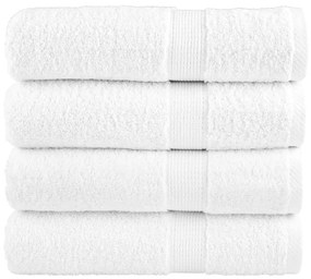 Toalhas de banho premium SOLUND 4pcs 100x150 cm 600 gsm branco