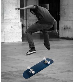 Skate Completo Funboard Minicruiser Prancha de Madeira Longboard 20x79cm-preto