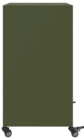 Aparador 68x39x72 cm aço verde-azeitona