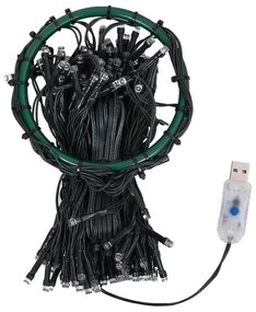 Cordão de luzes árvore de Natal 300 luzes LED 300 cm colorido
