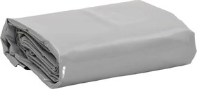 vidaXL Lona 4x4 m 650 g/m² cinzento