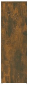 Armário de casa de banho 30x30x95 cm madeira carvalho fumado