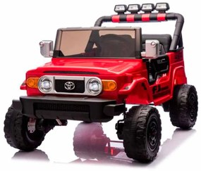 Carro elétrico para crianças Toyota FJ Cruiser XXL 24V 4x4, licença oficial (dois lugares), bateria de lítio portátil, chassis alto, suspensão traseir