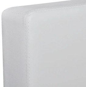 Sofá Secional 3 Lugares Couro Sintético Branco