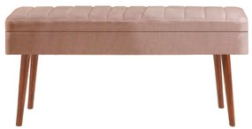 Conjunto de Mesa de Jantar Extensível Vina – Nogueira – Mesa: 129x75x8