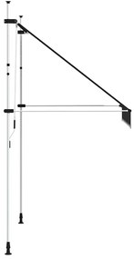 Toldo retrátil manual 200 cm antracite