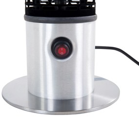 Aquecedor de exterior elétrico 800 Watt em alumínio e preto VEZUVIO Beliani