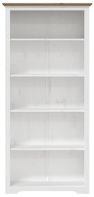 Estante BODO 5 prateleiras 82x40x173 cm pinho maciço castanho