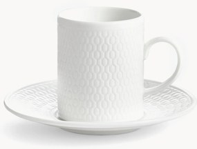 Chávena de café expresso e pires em Fine Bone China Gio