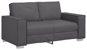 vidaXL Sofá 120cm Cinzeto tecido