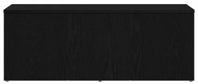 Armário para televisão vidaXL Preto Carvalho 80x34x30 cm Madeira engen