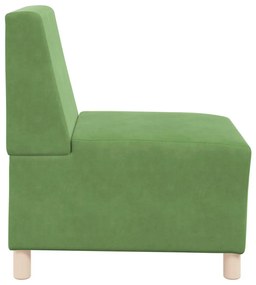 Poltrona 55 cm veludo verde-claro