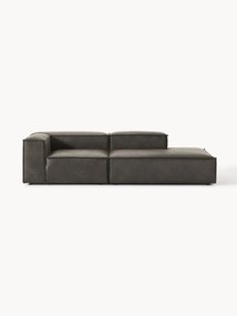 Módulo com chaise longue em pele Lennon