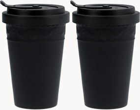 Canecas de viagem de porcelana artesanal Kurland KPM, conjunto de 2