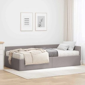 vidaXL Estrutura de Cama de Canto com Colchão Outros Manual 2 pcs