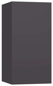 Móveis de TV 2 pcs 30,5x30x60 cm derivados de madeira cinzento